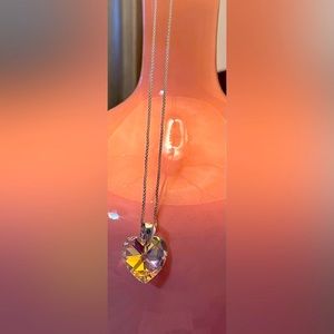 Sowrvski crystal heart necklace